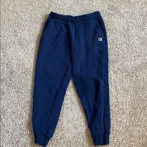 I am selling my navy blue Fila sweats.